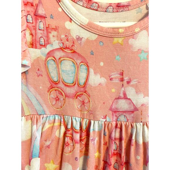 Posh Peanut Ruffled Cap Sleeve Twirl Skirt Size 18-24 Months - Picture 4 of 4